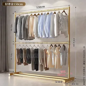 Gold Clothing Rack Metal Clothes Hanger