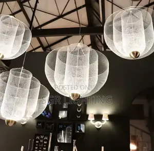 Designer Metal Cage Chandelier