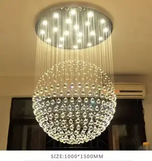 Nordic Golden Crystal Chandelier Luxury