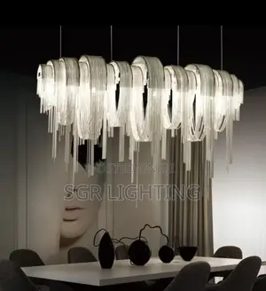 Modern Lustre Chrome Tassel Led Chandelier