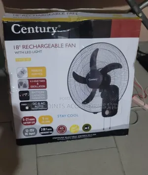 Century Rechargeable Wall Fan 18"
