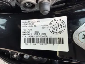 Honda Civic EX-L w/Navigation 4dr Sedan (1.8L 4cyl CVT) 2015 Black