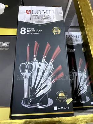 Alomi Stainless Steel High Quality 8pc Knife Set