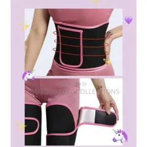 Non-Elastic Leg-Tummy Wrap Fat Burner Set - Small Size