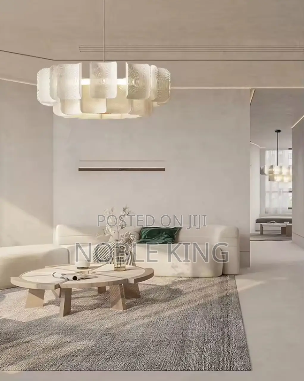 White Tiered Chandelier
