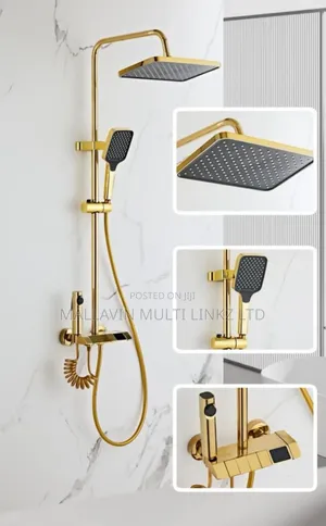 Gold Bathroom Shower