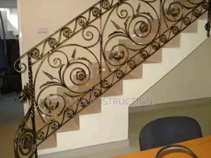 Curling Wronght Iron Handrail