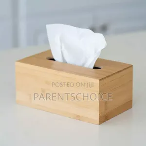 Bamboo Tissue Paper Roll Box for Home - Office and Car