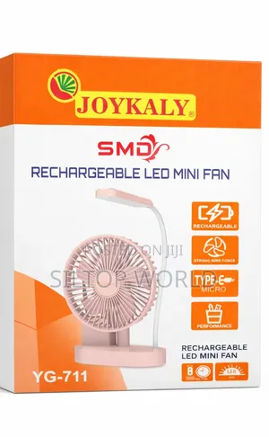 3 in 1 Rechargeable Reading Desk Lamp With Fan