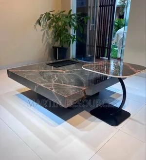 Square Marble Centre Table With Side Table