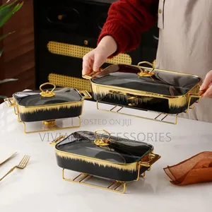 Luxury Ceramic Food Warmer Casserole Dish Set