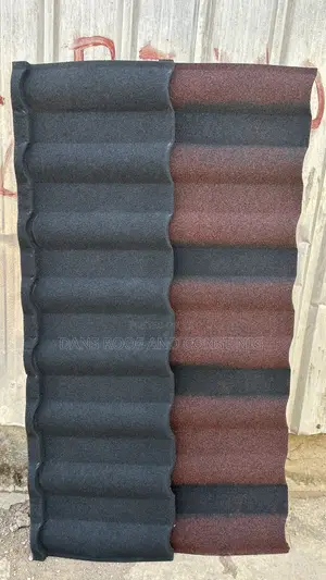 Plain Black Milano and Red Spotted Black Milano Tiles