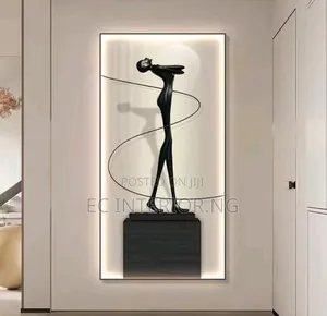 Modern Abstract Figure Portrait Luminous Interior Painting