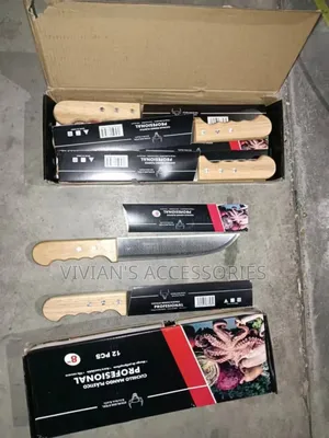 Wooden Head Kitchen Single Knife(Per Dozen)