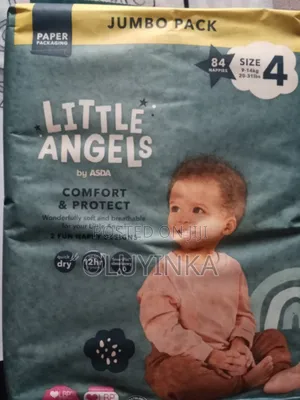 Asda Little Angels Jumbo Pack Diapers Size 5 With 72 Diapers