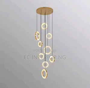 Italian Gold Crystal Luxury Pendant Chandelier