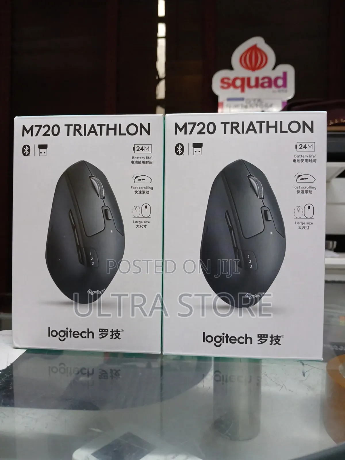 Logitech M720 Triathlon Multi-device Wireless Mouse Bluetooth Usb