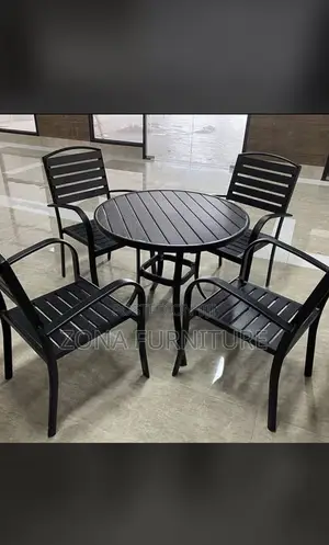 New Model Imported Outdoor Table and Chairs, (4) Chair