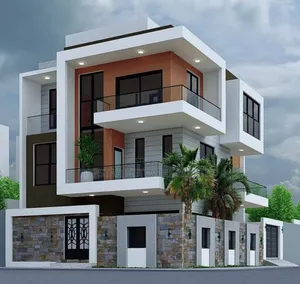 Floor Plan and One 3d Architectural Drawing