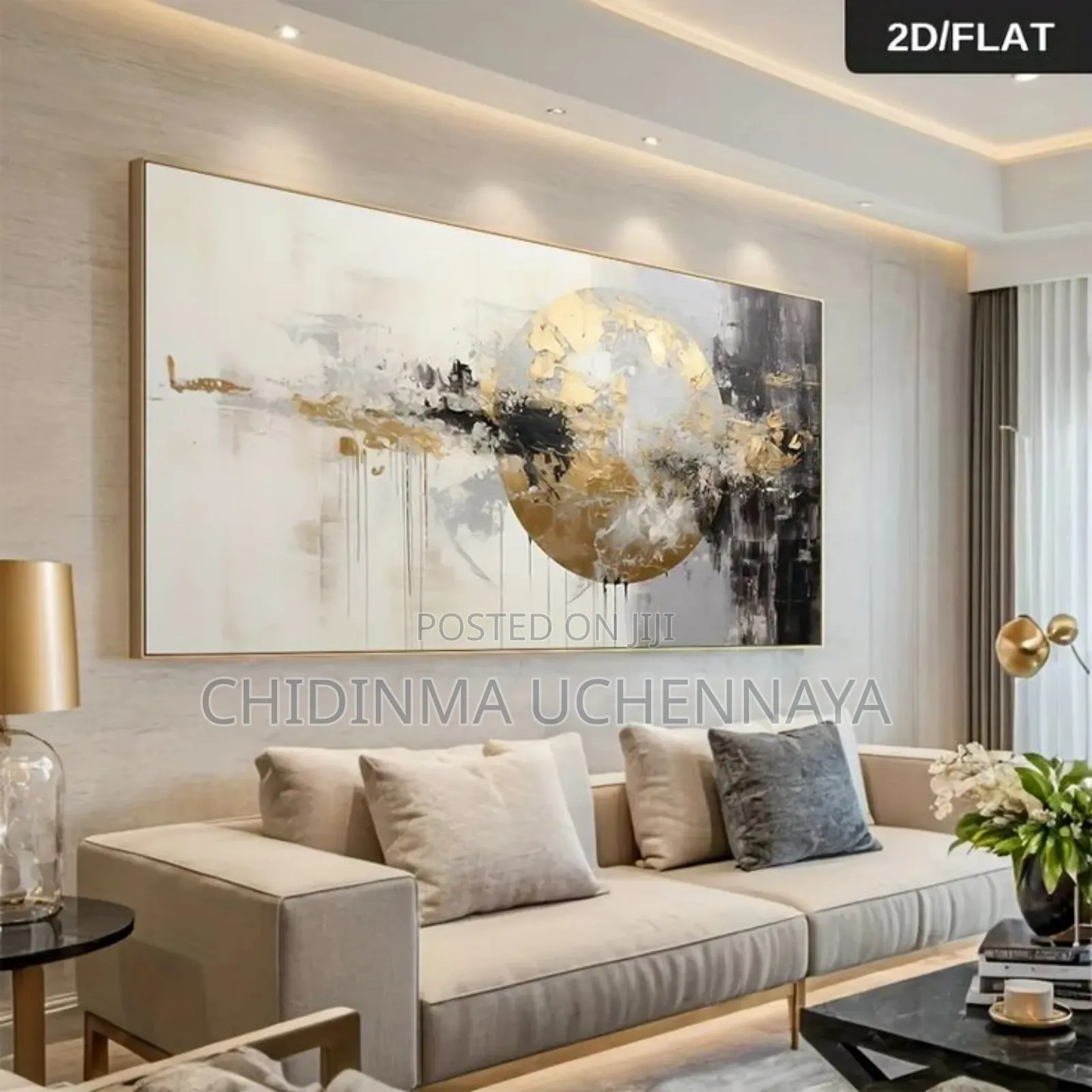 Abstract Printing on Canvas Wall Art
