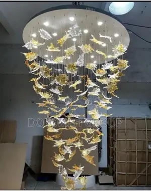 Round Flower Pebble Chandelier Big Size
