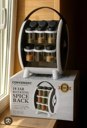 18pcs Rotating Spice Rack