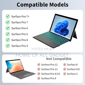 Microsoft Surface Pro Keyboard For 7+/7/6/5/4/3, 12.3" Original
