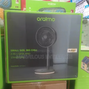 Oraimo Rechargeable Small Size Big Chill 2 in 1 Desk and Stand Fan