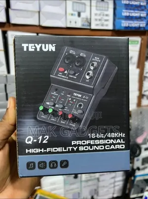 Teyun Q-12 Computer Record Sound Card 16bit 48khz Audio Interface Usb