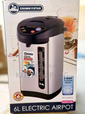 Crown Star Master Chef Electric Airpot (Model Mc-Ea6633).