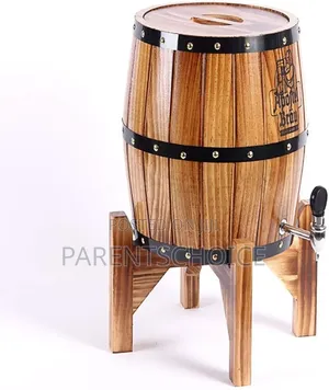 Wooden Wine Barrel Wood Oak Timber Dispenser - 3/5l