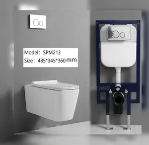 Square White Conceal Wc