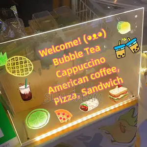 Advertising Led Board Lighting Transparent Board Writing Boards