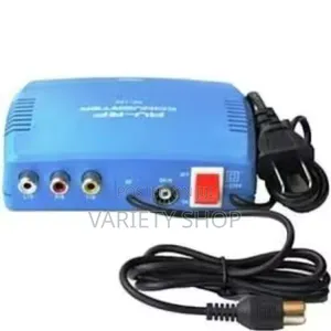 Rf Modulator Av-Tv Converter Rca Ant Input to F Type Coax Output
