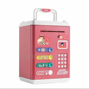 Kids Fingerprint Atm Bank Money Box Financial Gift For 6-12 Year Olds