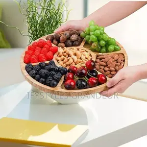 360 Rotating Fruit Plate At