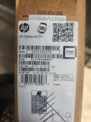 New Laptop HP ProBook 440 G10 8GB Intel Core Ultra 7 SSD 512GB