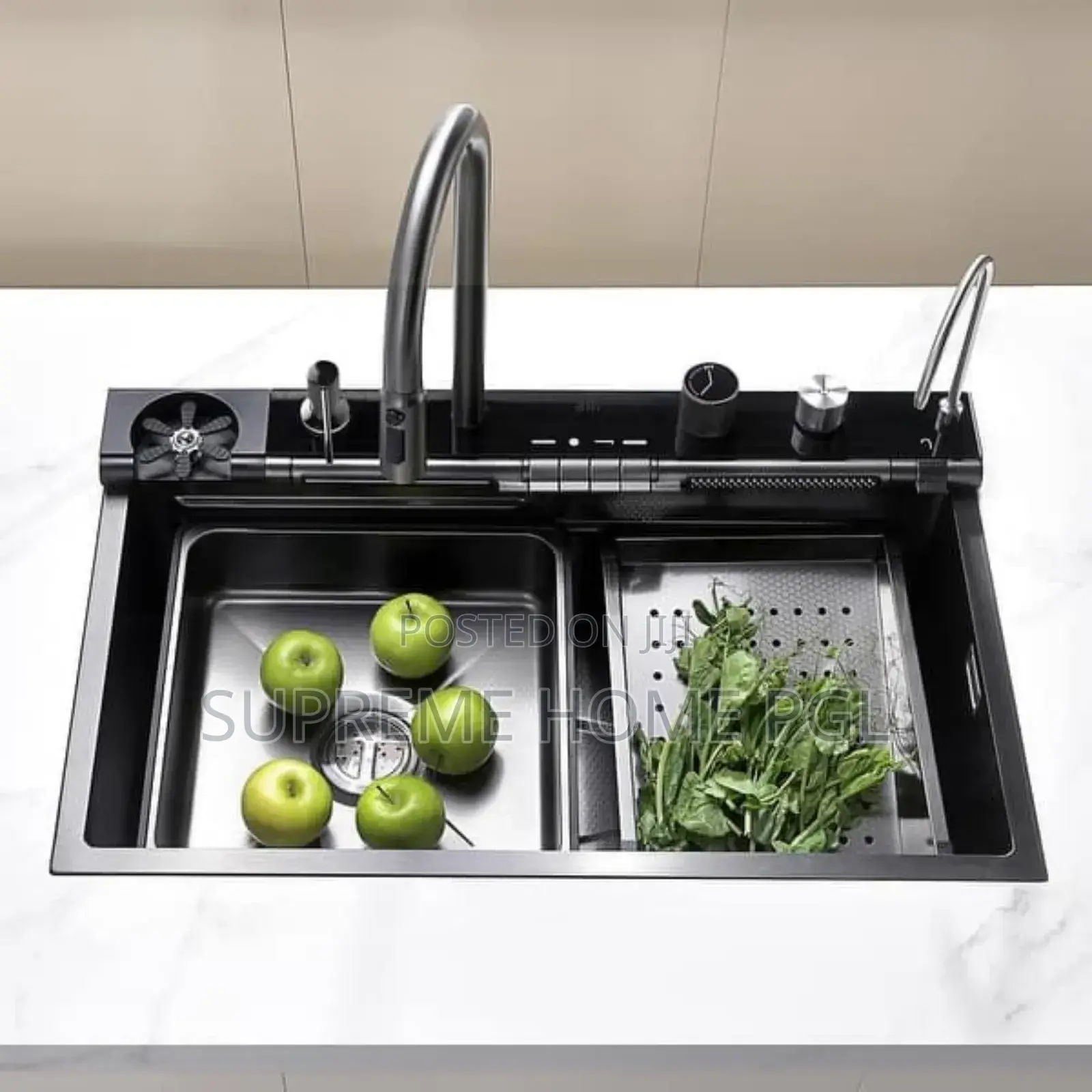 Multi-Functional Kitchen Sink With Button