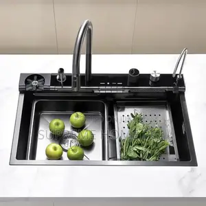 Multi-Functional Kitchen Sink With Button