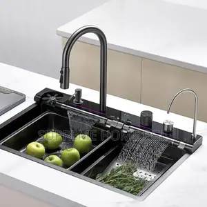 Multi-Functional Kitchen Sink With Button