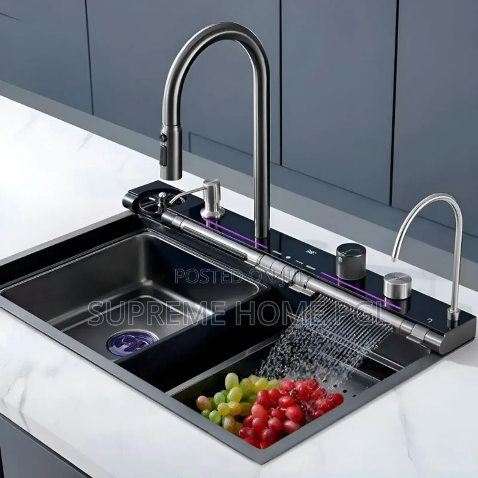 Multi-Functional Kitchen Sink With Button