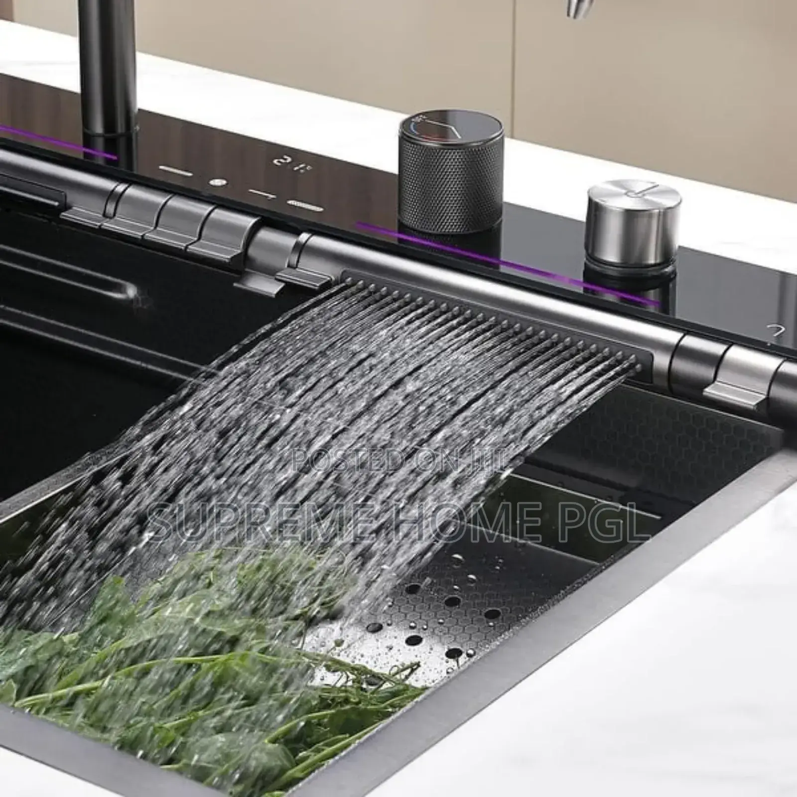 Multi-Functional Kitchen Sink With Button