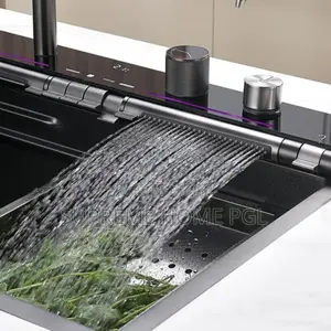Multi-Functional Kitchen Sink With Button