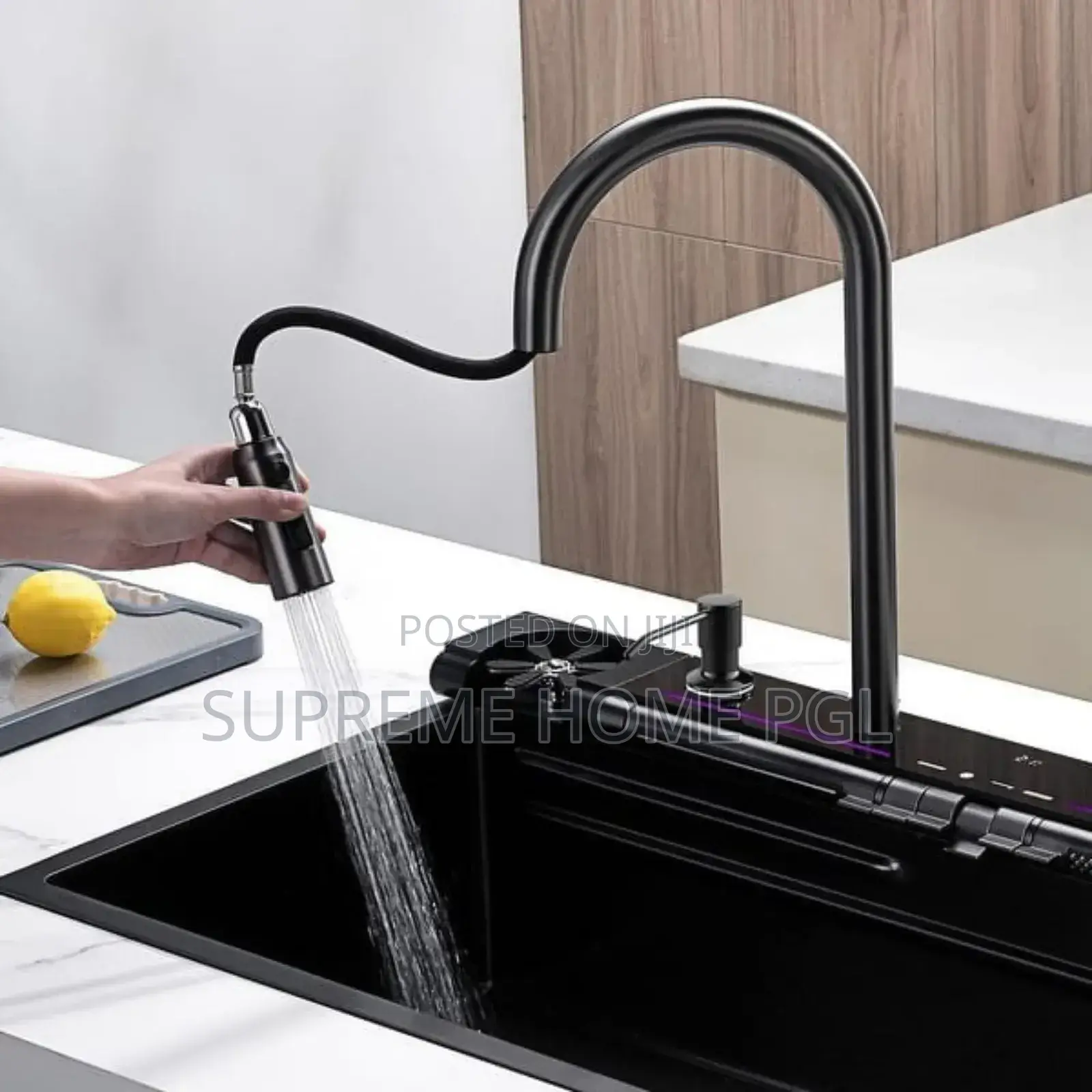 Multi-Functional Kitchen Sink With Button