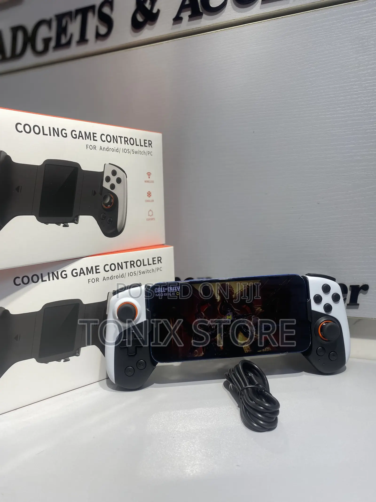 Coolsherk Multifunctional Gaming Controller With Cooling Fan