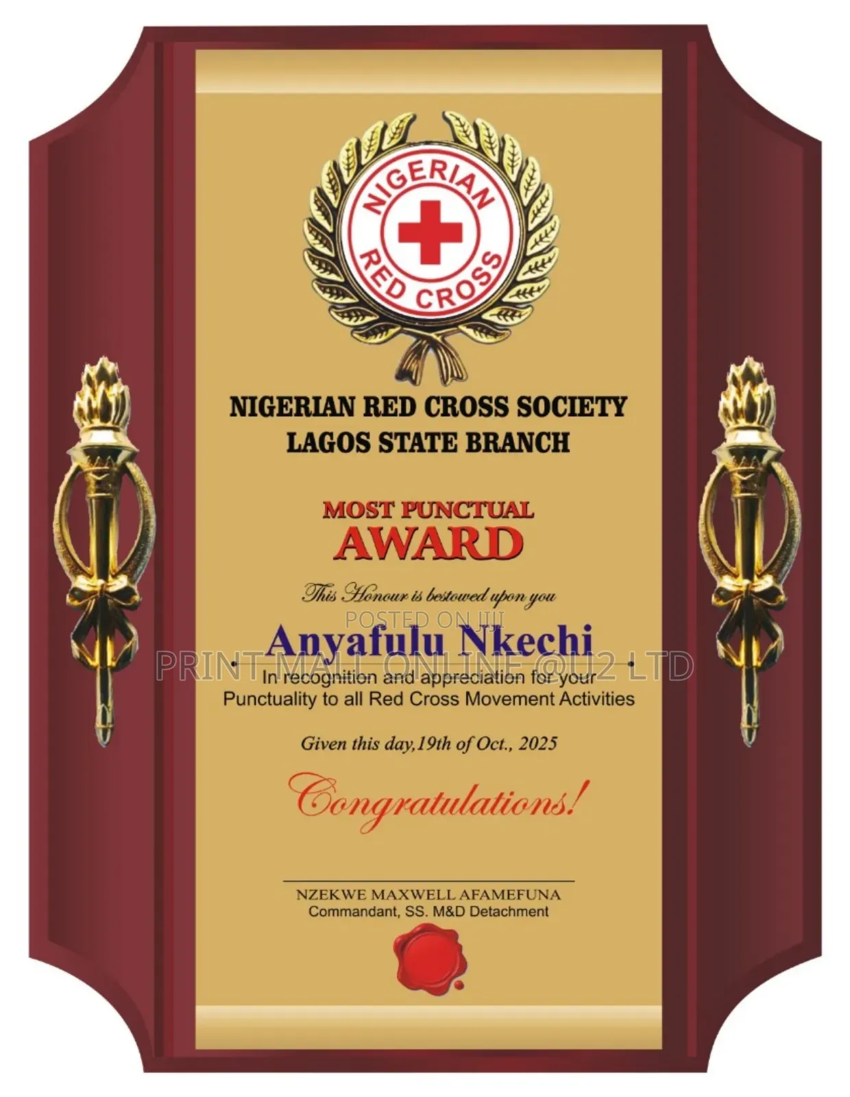 Award Plaque