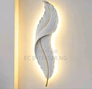 Feather Decorative Painting Led Lamp