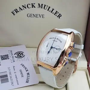 Franck Muller Genuine Leather Chronograph Designer Wristwatches