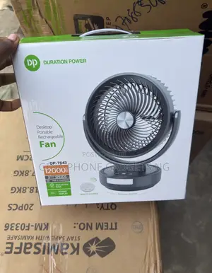 12000mah Remote Control Rotating Rechargeable Table Fan With Led Light