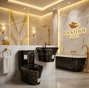 Twyford Wc Black And Gold